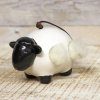 'Woolie' the sheep - Ceramic sheep with nesting wool