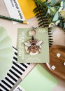Great Yellow Bumblebee Keyring