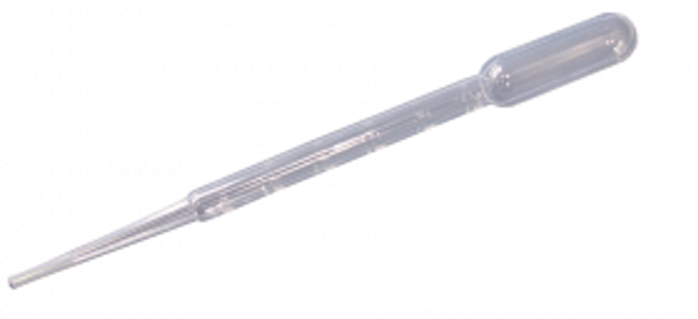 PIPETTE PASTEUR GRADUEE 3ML PE NON STERILE - PACK DE 500 - Lab