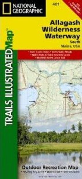 Allagash Wilderness Waterway Map Maine: Map For Allagash Wilderness Waterway, South: Trails Illustrated  Other Rec. Areas | Nhbs Academic & Professional Books
