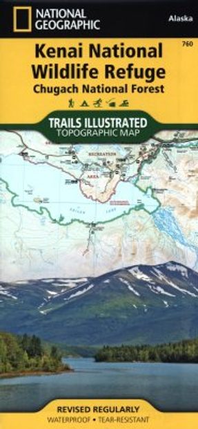 Kenai National Wildlife Refuge Map Alaska: Map For Kenai National Park And Chugach National Forest | Nhbs  Academic & Professional Books