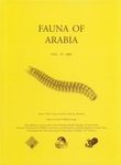 Fauna of Arabia, Volume 19