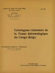 Catalogues Raisonnés de la Faune Entomologique du Congo Belge: Pseudonévroptères, Odonates
