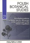 Distribution Patterns of Rubus Species (Rosaceae) in the Eastern Part Of The Polish Carpathians