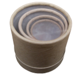 Plain Round Card Insect Boxes with Clear Plastic Bases