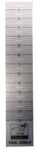 130mm Clear Plastic Bird Tail Rule