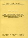 Eine Taxonomische Analyse der Familie Macronyssidae Ondemans, 1936: I. Subfamilie Ornithonyssinae Lange, 1958 (Acarina, Mesostigmata)