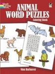 Animal Word Puzzles Coloring Book