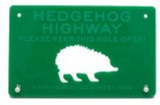 Hedgehog Highway Sign