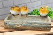 Hand Painted Robin Bird Bath