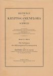 Beiträge zur Kryptogamenflora der Schweiz, Volume 11, Part 2: Die Gattungen der Didymosporen Pyrenomyceten [Contributions to the Cryptogam Flora of Switzerland, Volume 11, Part 2: The Genera of the Didymosporic Pyrenomyceta]