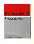 Acarology IX, Volume 1: Proceedings