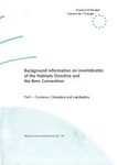 Background Information on Invertebrates of the Habitat Directive and the Bern Convention, Part 1