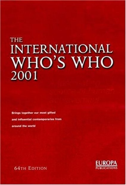 The International Who's Who 2001