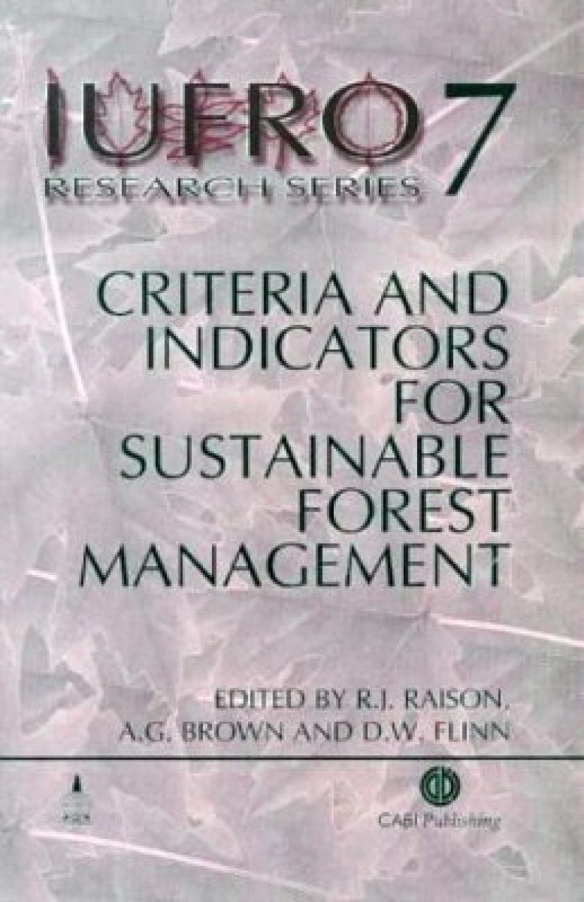 Criteria and Indicators for Sustainable Forest Management | NHBS ...