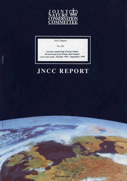 Acoustic Monitoring of Large Whales Off North and West Britain and Ireland: A Two Year Study, October 1996 - September 1998