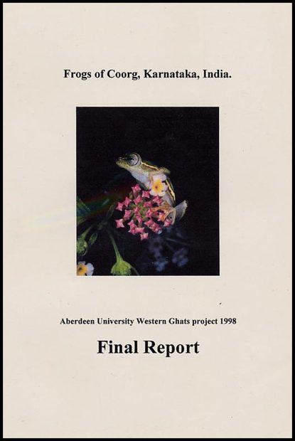 Frogs of Coorg, Karnataka, India