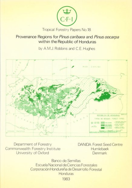 Provenance Regions for Pinus Caribaea and Pinus Oocarpa within the Republic of Honduras