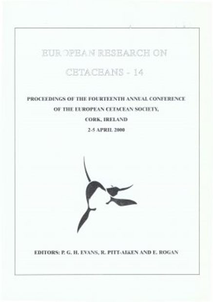 European Research on Cetaceans, Volume 14