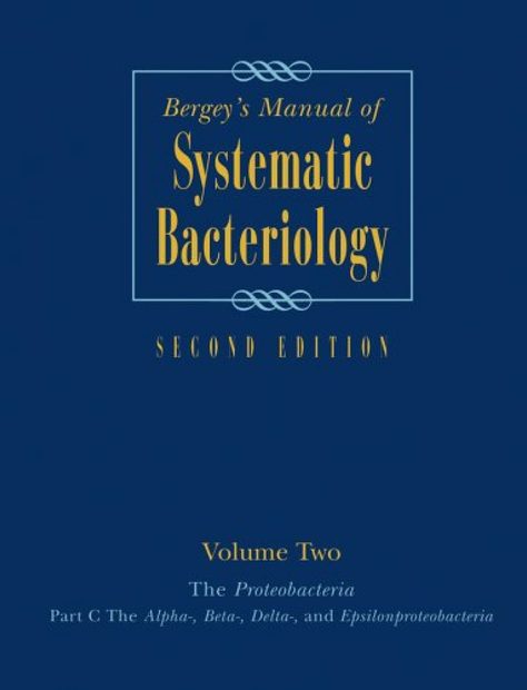 Bergey's Manual of Systematic Bacteriology, Volume 2 (3-Volume Set)