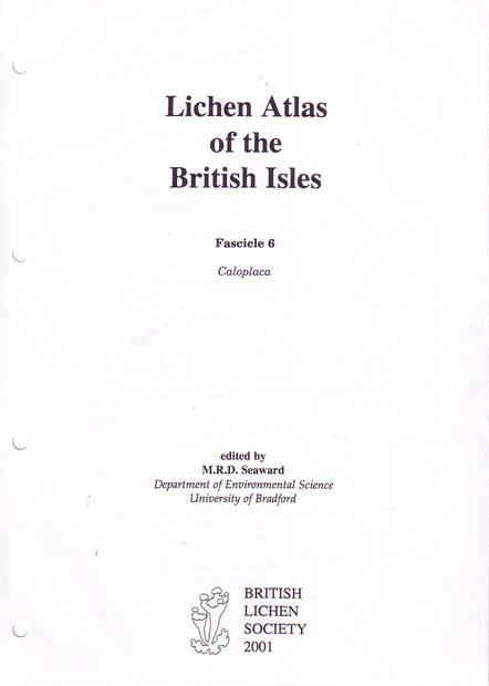 Lichen Atlas of the British Isles: Fascicle 6: Caloplaca