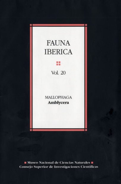 Fauna Ibérica, Volume 20: Mallophaga: Amblycera