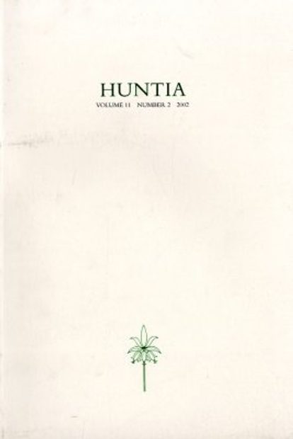 Huntia: Volume 11, No. 2 - 2002
