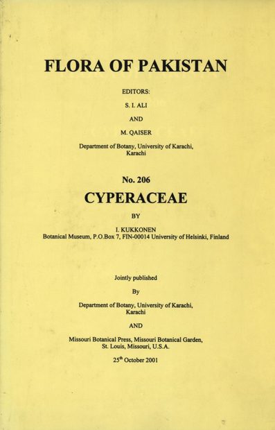 Flora of Pakistan, Volume 206: Cyperaceae