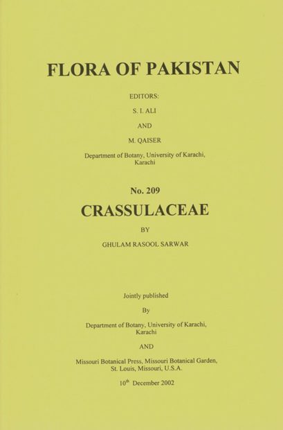 Flora of Pakistan, Volume 209: Crassulaceae