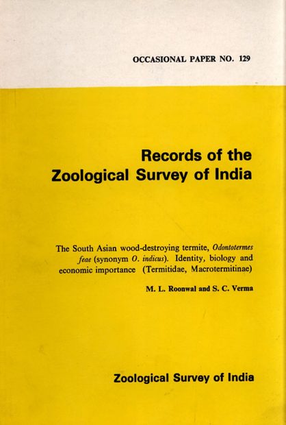 The South Asian Wood-Destroying Termite, Odonotermes Feae