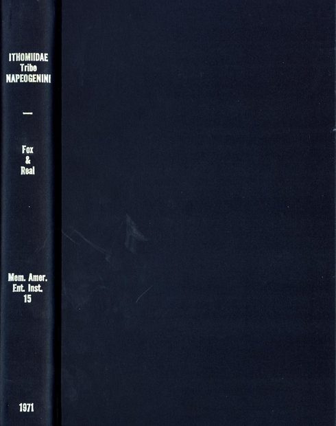 A Monograph of the Ithomiidae (Lepidoptera), Part 4: The Tribe Napeogenini Fox