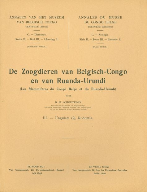 De Zoogdieren van Belgisch Congo en van Ruanda-Urundi (Les Mammifères du Congo Belge et du Ruanda-Urundi), III. Ungulata (2), Rodentia