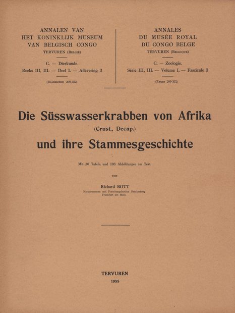 Die Süsswasserkrabben von Afrika (Crust. Decap.) und Ihre Stammesgeschichte [The Freshwater Crabs of Africa (Crust. Decap.) and Their Family History]