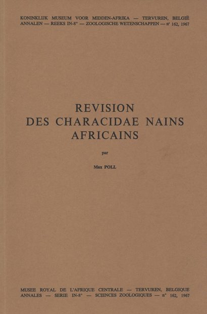 Révision des Characidae Nains Africains [Revision of African Dwarf Characidae]