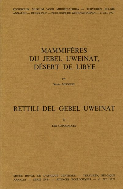 Mammifères du Jebel Uweinat, Desert de Libye / Rettili del Gebel Uweinat [Mammals of Mount Uwaynat, Libyan Deser / Reptiles of Mount Uwaynat]