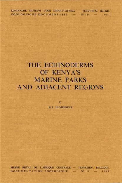 The Echinoderms of Kenya's Marine Parks and Adjacent Regions