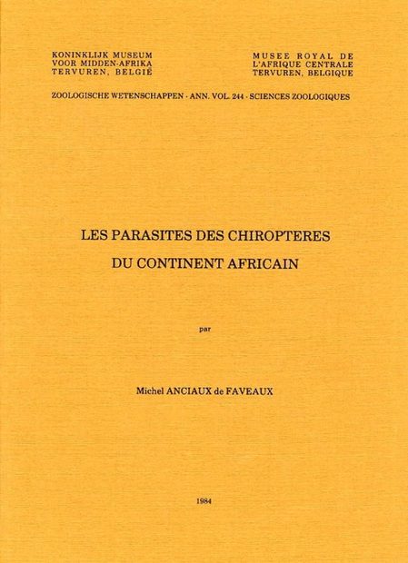 Les Parasites des Chiroptères du Continent Africain [Parasites of Chiroptera of the African Continent]
