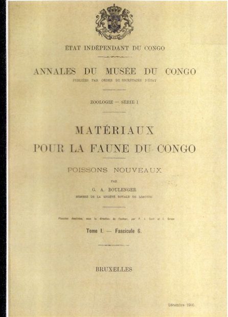 Materiaux Pour La Faune du Congo: Poissons Nouveaux, Tome 1 - Fascicule 6 [Materials for the Fauna of Congo: New Fishes, Volume 1, Fascicle 6]