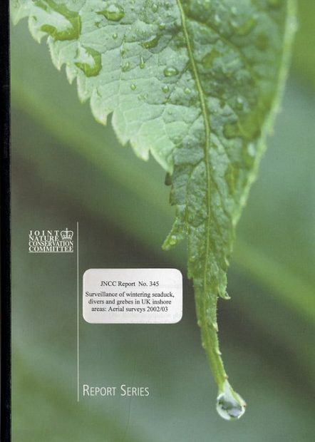 Surveillance of Wintering Seaduck, Divers and Grebes in UK Inshore Areas: Aerial Surveys 2002/03