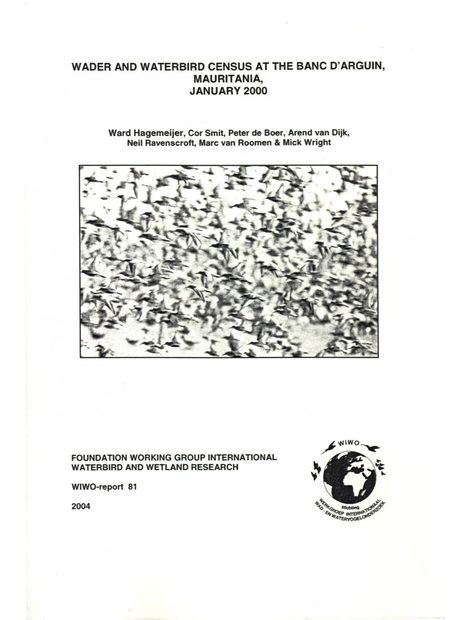 Wader and Waterbird Census at the Banc D'Arguin, Mauritania, January 2000