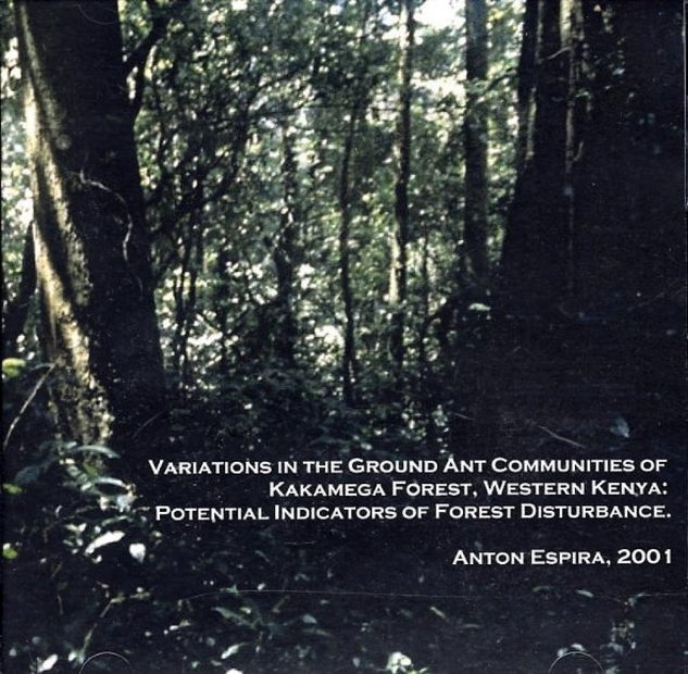 Variations in the Ground Ant Communities of Kakamega Forest, Western