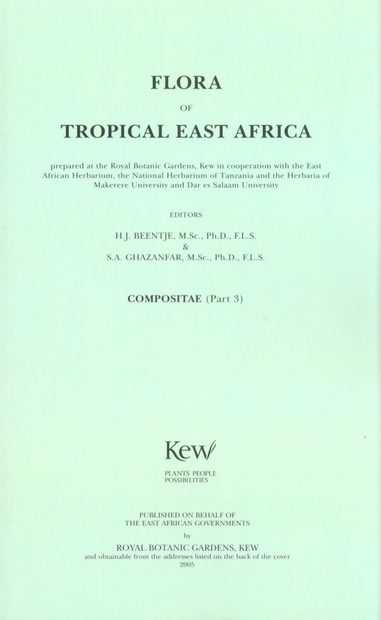 Flora of Tropical East Africa: Compositae, Part 3