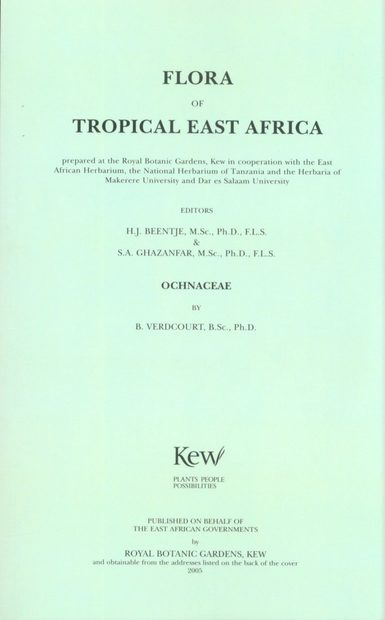Flora of Tropical East Africa: Ochnaceae