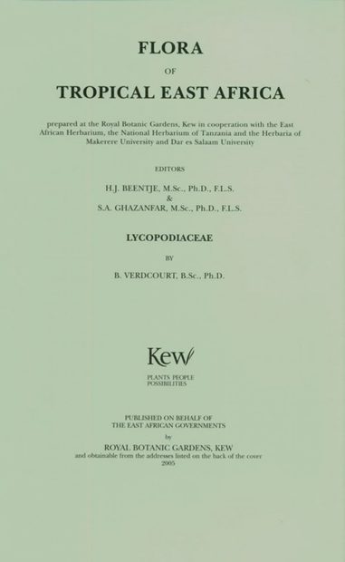 Flora of Tropical East Africa: Lycopodiaceae