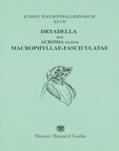 Icones Pleurothallidinarum XXVII [MSB 103]
