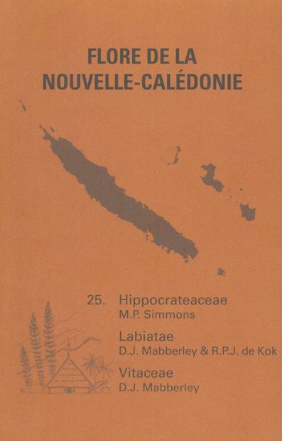 Flore de la Nouvelle-Calédonie et Dépendances, Volume 25: Hippocrateaceae, Labiatae, Vitaceae