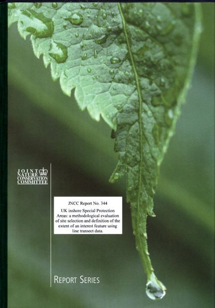 UK Inshore Special Protection Areas: A Methodological Evaluation of Site Selection and Definintion of the Extent of An Interest Feature Using Line Transect Data