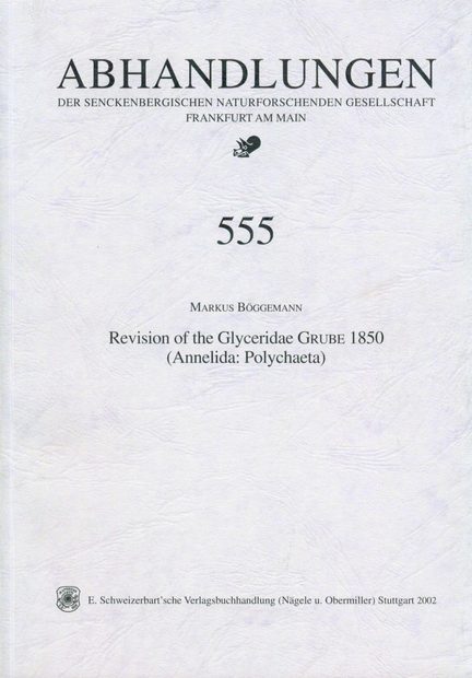 Revision of the Glyceridae Grube 1850