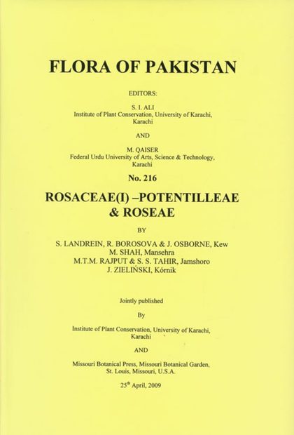 Flora of Pakistan, Volume 216: Rosaceae (I) - Potentilleae & Roseae