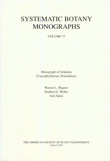Monograph of Schiedea (Caryophyllaceae-Alsinoideae)